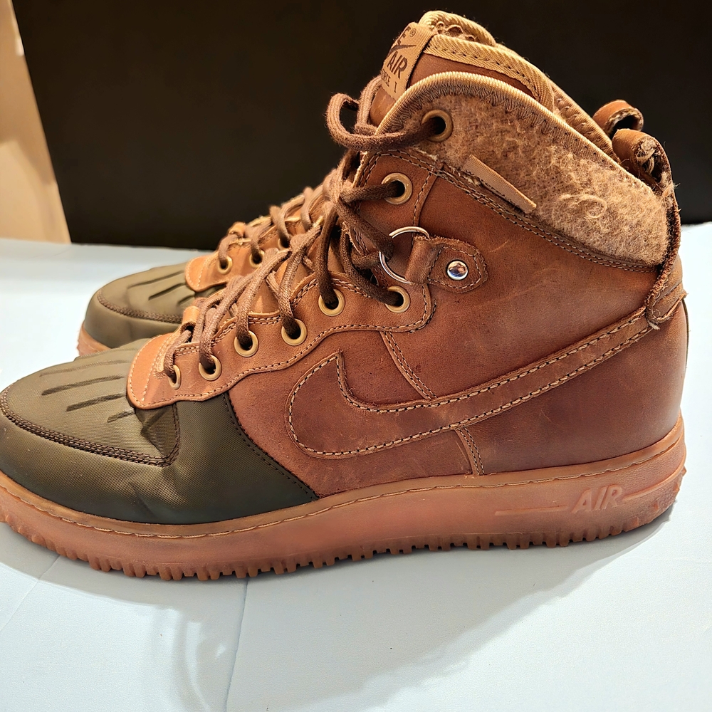 Nike Air Force 1 High Duckboot " Beaxh Tree" - Picture 3 of 9